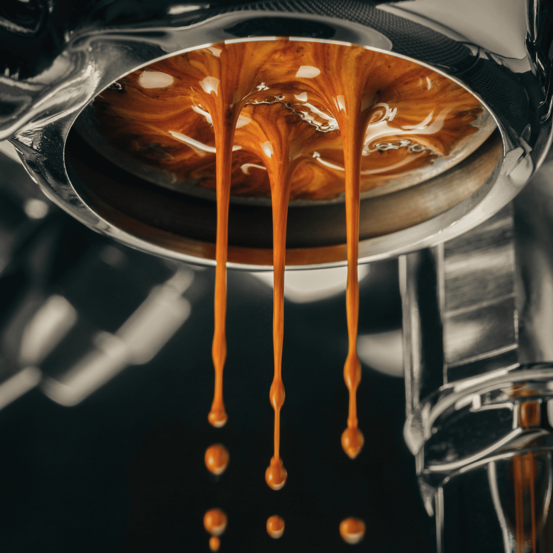 En eksklusiv kop luksus kaffe brygget med friskristede bønner fra Copenhagen Coffee Dealers, der tilbyder en rig og nuanceret smagsoplevelse.