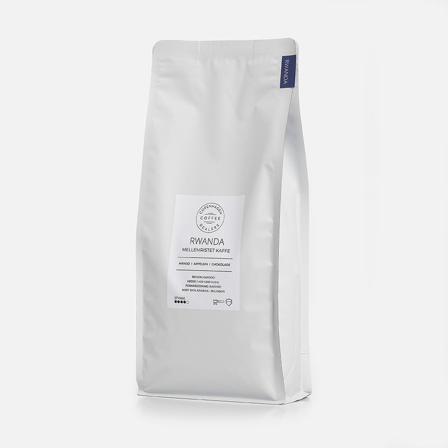 1000g af vores fineste espresso bønner fra Rwanda, for den ægte espresso aficionado, der søger kvalitet og dybde i hver kop
