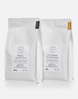 Nyd vores nøje udvalgte 2x500g espresso smagspakke fra Colombia og Brasilien, ideel for espressoentusiaster, der søger dybde og rigdom i hver kop