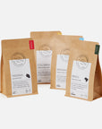 Oplev vores 4x250g kaffe smagspakke, en nøje udvalgt blanding fra Colombia, Brasilien, Tanzania og Rwanda, perfekt til at udforske forskellige kaffesmag