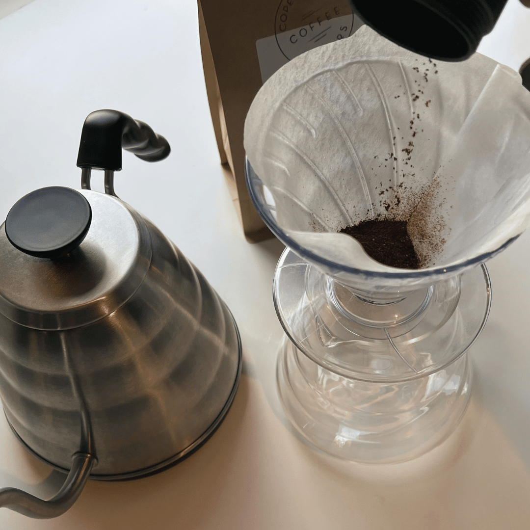 Hvordan brygger man kaffe på en Hario V60?